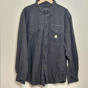 Carhartt Dark Gray Casual Button Down Shirt XL